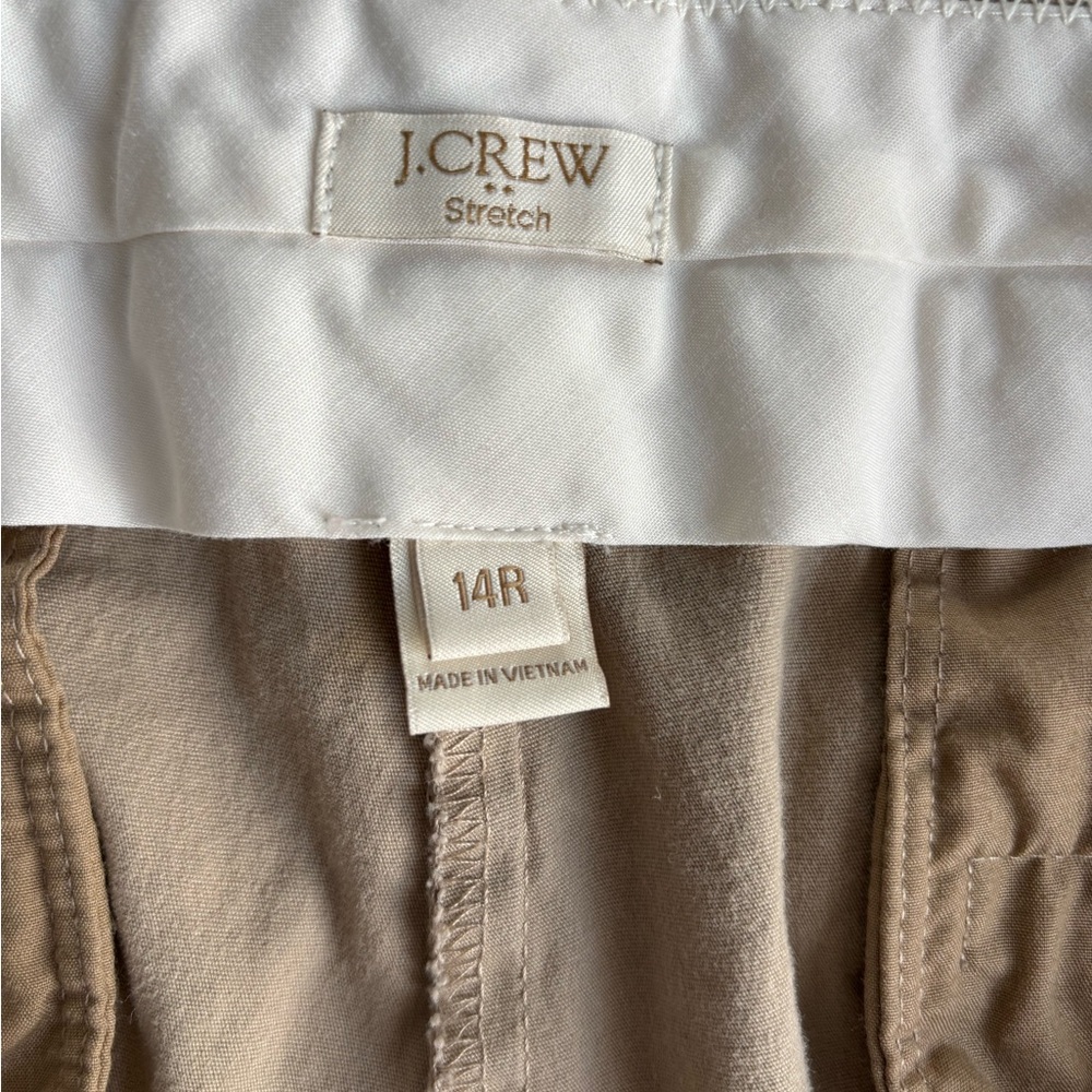 Womens J Crew Stretch Khaki Chino Cotton/Spandex‎ Pants Size 14R - Picture 4 of 7